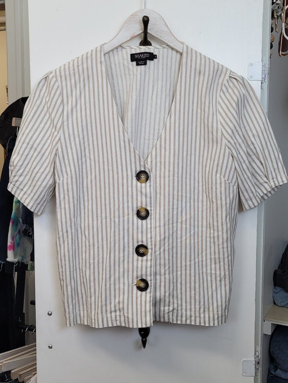 Soaked in Luxury Linen Blend Button Down